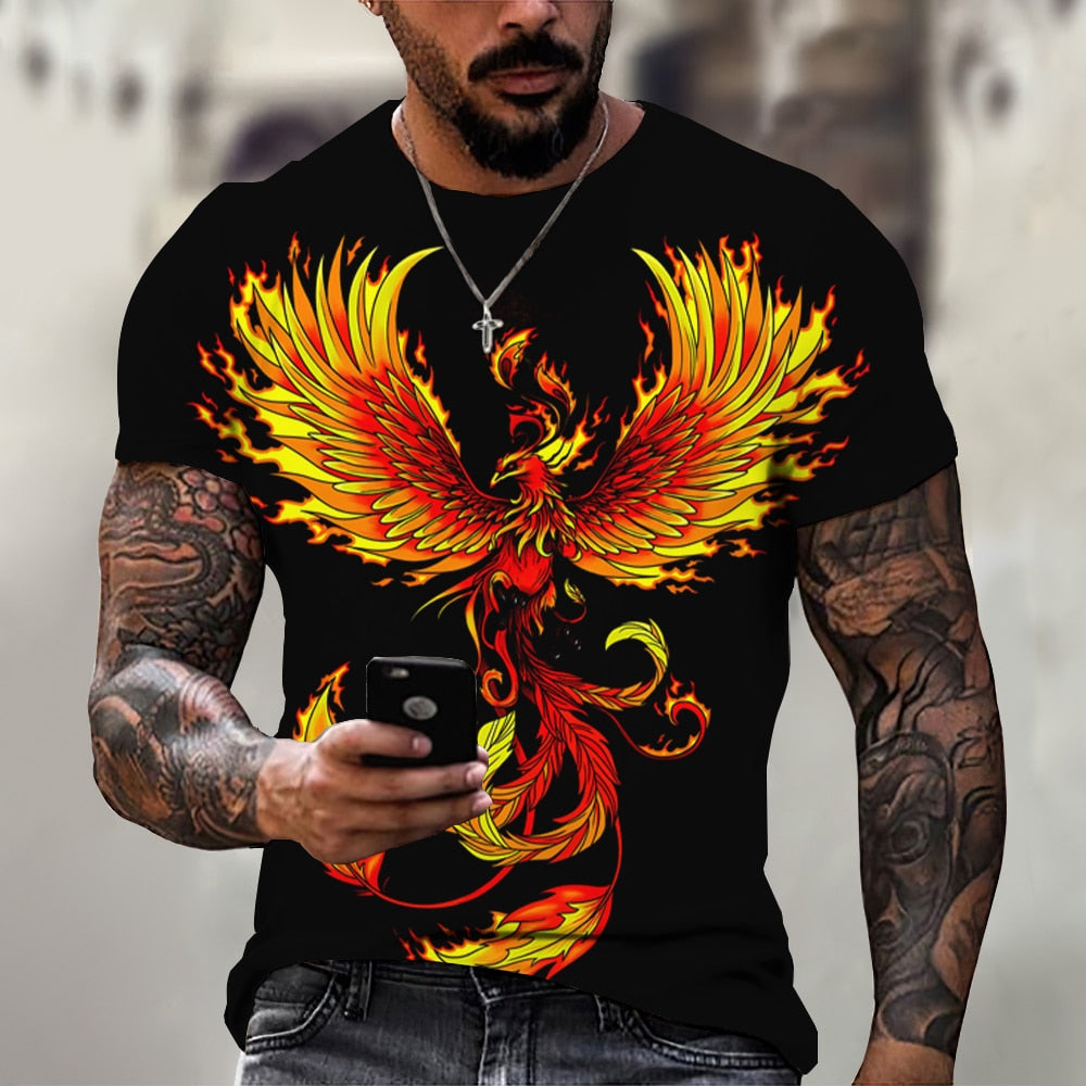 "Neon Phoenix" Short-Sleeve Rashguard