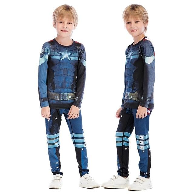All-New! Kids "America Blue" Rashguard-Spats-Shorts Set - Affordable Rashguards
