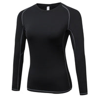 "Basic Black" Women's Long-Sleeve Rashguard - Affordable Rashguards