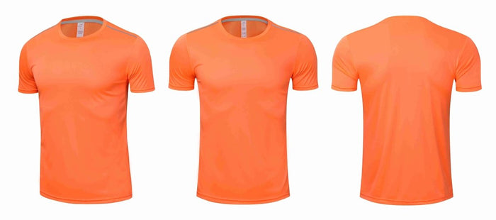 Basic Orange Short-Sleeve Rashguard - Affordable Rashguards