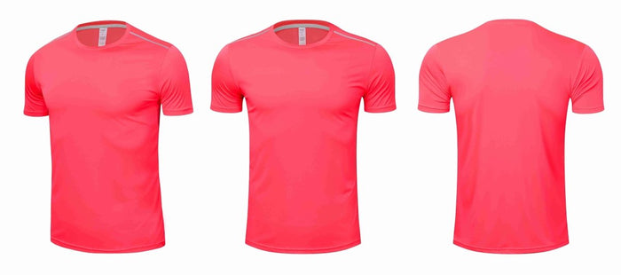 Basic Pink Short-Sleeve Rashguard - Affordable Rashguards