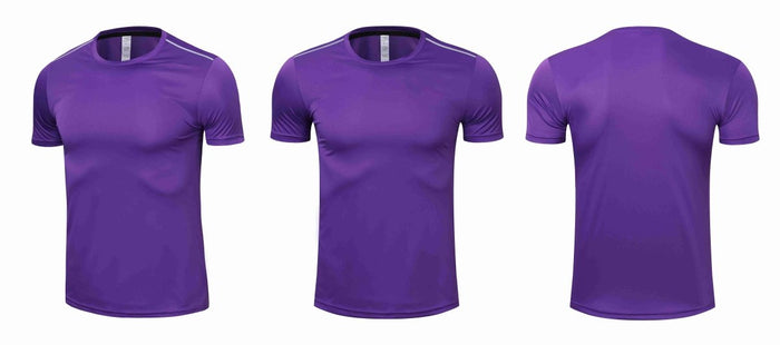 Basic Purple Short-Sleeve Rashguard - Affordable Rashguards