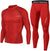 Basic Red Long-Sleeve Rashguard & Spats Set - Affordable Rashguards