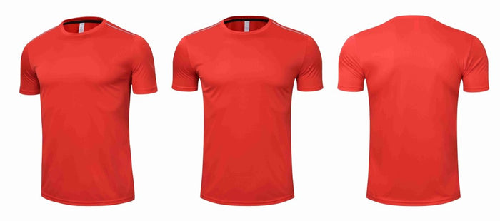 Basic Red Short-Sleeve Rashguard - Affordable Rashguards