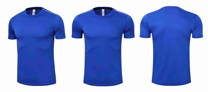 Basic Royal Blue Short-Sleeve Rashguard - Affordable Rashguards