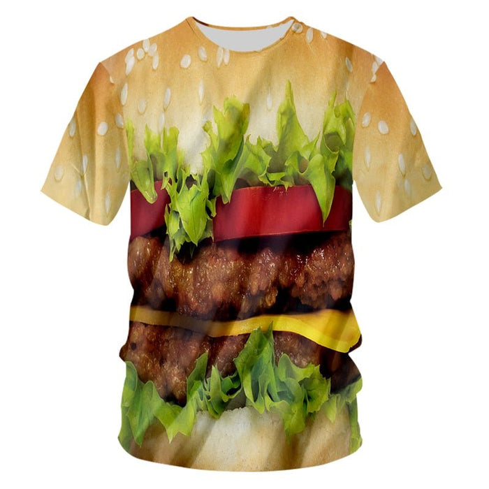 "Burger" Short-Sleeve Rashguard - Affordable Rashguards