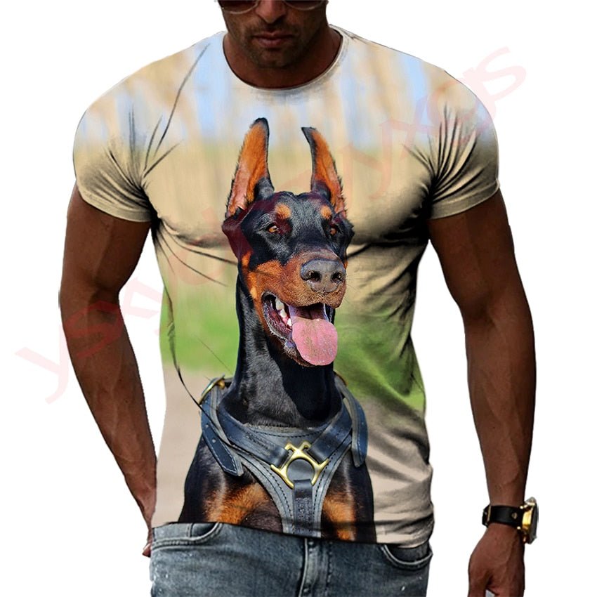 "Doberman Ready!" Short-Sleeve Rashguard - Affordable Rashguards