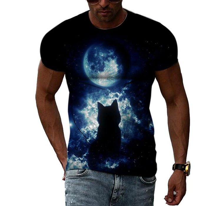 "Howl At The Moon" Short-Sleeve Rashguard - Affordable Rashguards