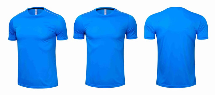 Kids Basic Blue Short-Sleeve Rashguard - Affordable Rashguards