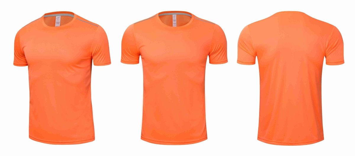 Kids Basic Orange Short-Sleeve Rashguard - Affordable Rashguards