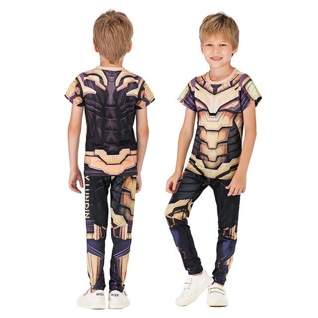 Kids Gold Superhero-Style Rashguard & Spats - Affordable Rashguards