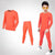 Kids Peach Basic Long-Sleeve Rashguard & Spats Set - Affordable Rashguards