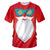 "Sunglasses Santa" Short-Sleeve Rashguard - Affordable Rashguards