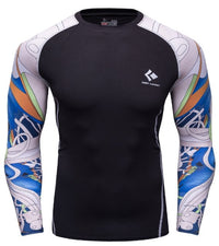 "Whimsical Wind" Long-Sleeve Rashguard - Affordable Rashguards