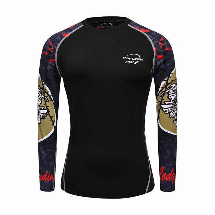 Women's "Champion Skull" Long-Sleeve Rashguard - Affordable Rashguards